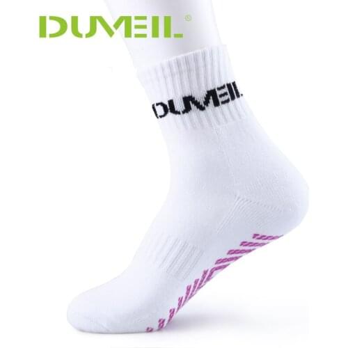 DUVEIL Women Sports Socks Assist Exercise High Stockings For Runnuing Antiskid Booster Buffered for Standing Long Jump Students