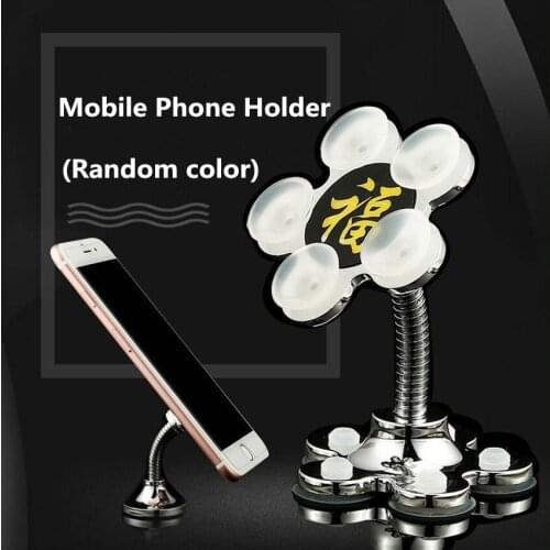 1Pcs Universal Car Phone Holder For Home Office Portable Mini Phone Stand 360 Degree Rotating Mobile Phone Holder
