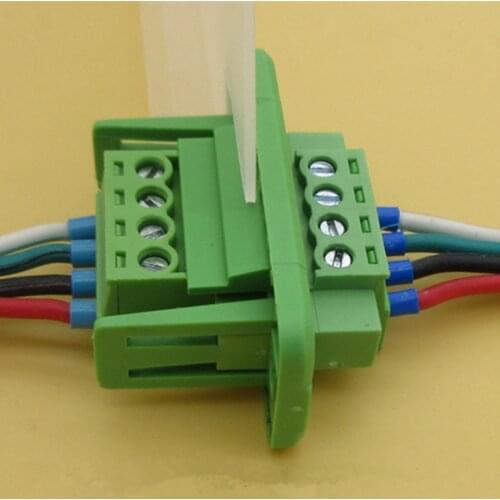 10sets/lot Pitch 3.81mm Through wall Welding-free Plug-in Terminal Block 2EDGWC / 15EDGWC