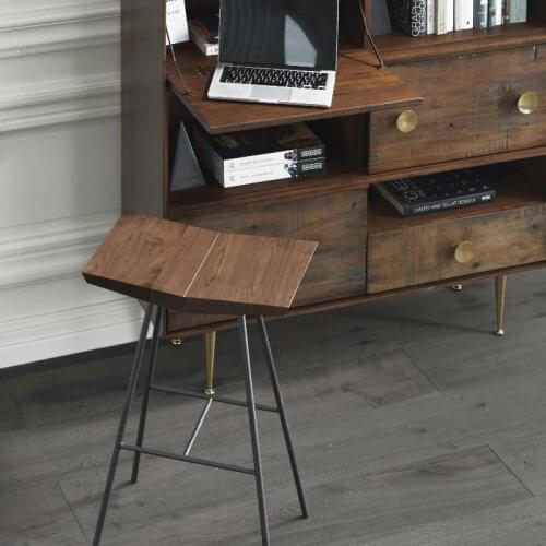 2 Sizes Nordic Fashion Bar Stool Furniture Bar Cafe High Stool Minimalist Modern Home Construction Creative High Bar Stools