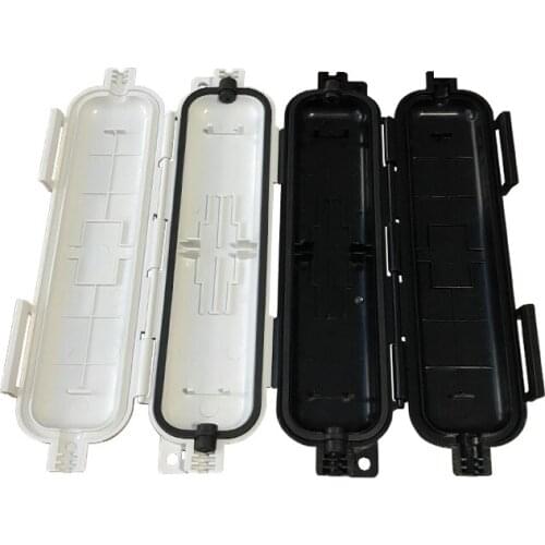 20 Pieces SC APC Fiber Protect Box Waterproof Grade IP 65 White/Black Color FTTH Fiber Accessories Fiber Drop Cable Protection