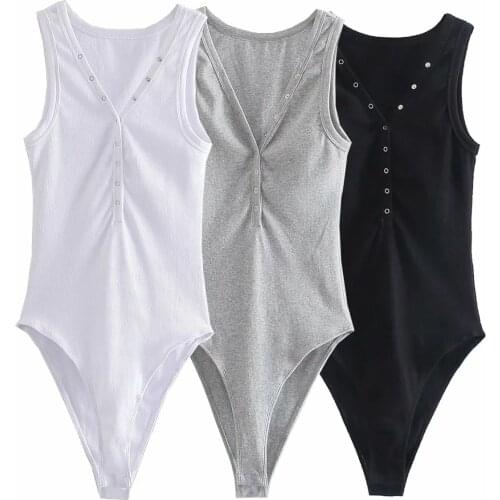 2021 Summer Women beach sleeveless Jumpsuit Bustier Siamese briefs Club sexy Rompers v neck Onesies vest Bodysuit Chic Leotard