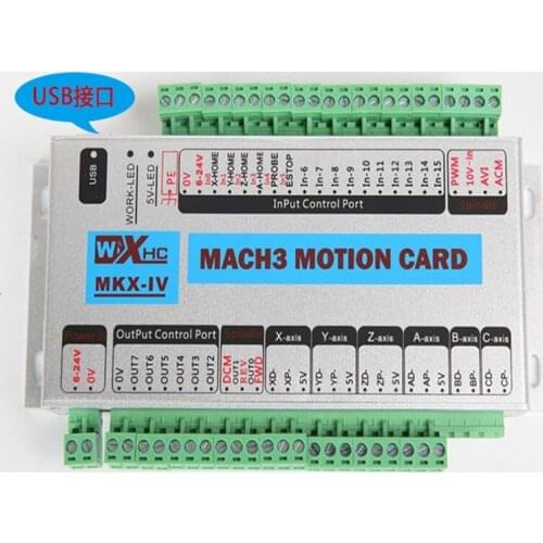 6 AXIS USB Interface mach3 system cnc motion controller MK6-V, 2000KHZ Output pulse, CE