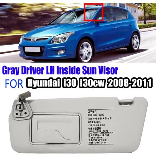 852012L020TX Sun Visor Inside Left and right LH&RH Gray For hyundai i30 i30CW 2008-2011 85201-2L020TX 852022L020TX