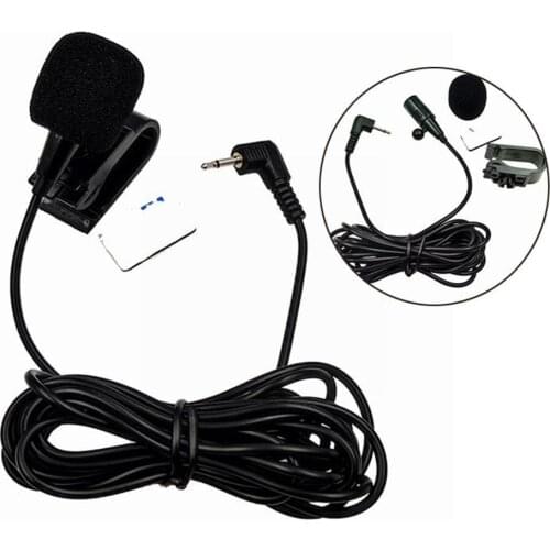 Car Audio Microphone 2.5mm Clip Jack Plug Mic Stereo Radio Microphone Professionals DVD For Auto Mini 4m Wired External