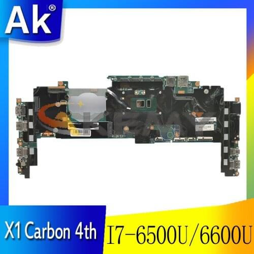 For Lenovo ThinkPad X1 Carbon 4th Gen / X1 Yoga 1st Gen laptop motherboard 14282-2m with CPU I7-6500U/6600U RAM 8G 100% test OK