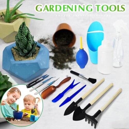 Mini 15PCS Garden Hand Tool Transplant Tool Set Succulent Plant Care Miniature Planting Gardening Tool Set For Garden Plant Care