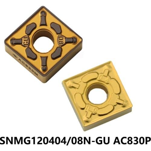 Original SNMG120404N-GU SNMG120408N-GU AC630M AC830P SNMG120404 SNMG120408 SNMG 120408 Lathe Tools Carbide Inserts Lathe Cutter