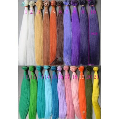 1pcs 30cm*100CM Straight hair doll For 1/3 1/4 1/6 BJD/SD doll accessories wigs