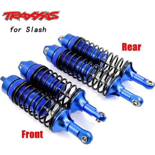 SAINLOER Front & Rear Metal Spring Shock Absorber for 1/10 RC Traxxas Slash4x4 Shock Absorber 727 RC Car Truck Acc