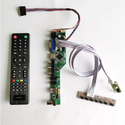 Fit B116XW01/B116XW02/B116XW03 11.6" 40Pin LVDS WLED laptop panel VGA+Audio+USB+RF 1366*768 screen controller board DIY kit