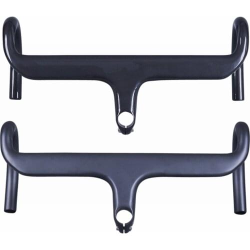 Full UD Carbon Bicycle Handlebar Road Bike Integrated Handlebar Cycling Drop Bar With Stem 28.6mm Ultralight 325g