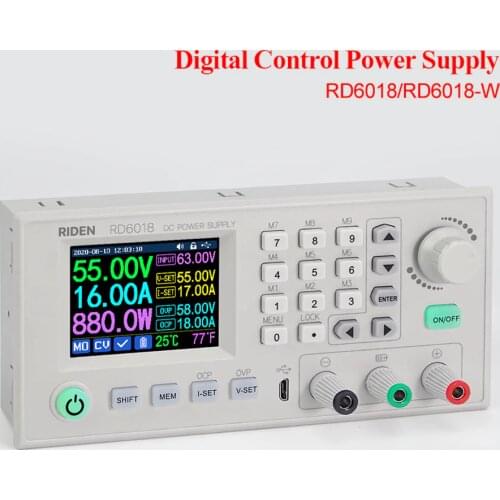 RD6018 RD6018W USB WiFi CNC adjustable DC power supply experimental repair switching power supply stabilized source 60V module s