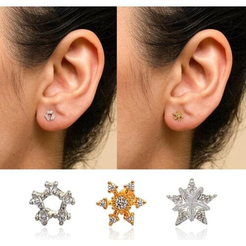 1Pc Plants and Animals Cz Cartilage Earring Stainless Steel Helix Piercing Jewelry Conch Rook Lobe Tragus Stud Earring