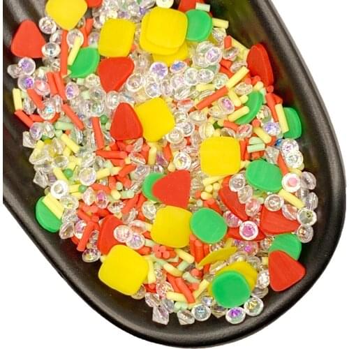 100g Mixed Polymer Hot Clay Colorful Slices Sprinkles DIY Resin Shaker Jewelry Stuff Slime Filling Phone Nail Art Decorations