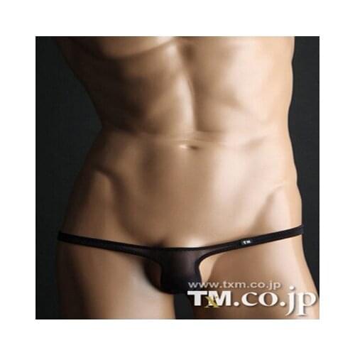 2016 New Gay Underwear Sexy Men Transparent Thong Mens G Strings Tanga Hombre Special new TM mens underwear silky male thongs