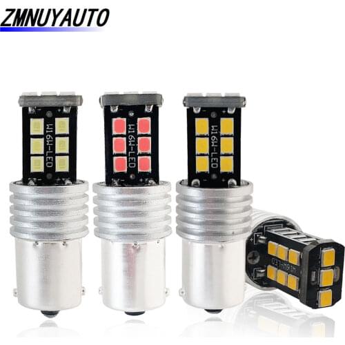 2PCS P21W Led Bulb 1156 BA15S BAU15S Led 1157 BAY15D P21/5W Car Turn Signal Lights Auto Brake Tail Lamps Canbus DC 12V No error