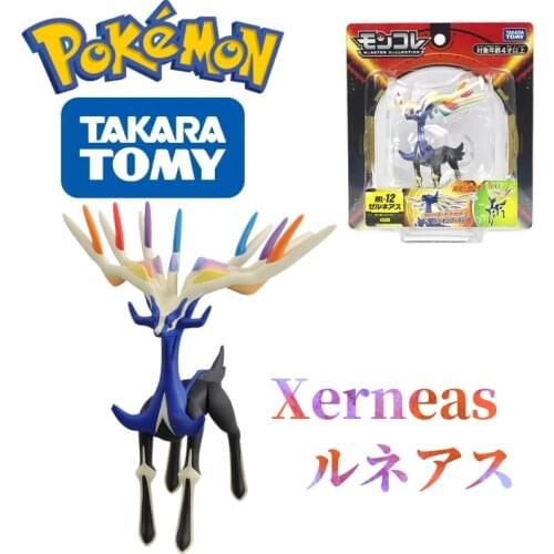 TOMY ML-12 Legendary Pokemon Figures Xerneas Toys High-Quality Exquisite Appearance Perfectly Reproduce Anime Collection Gift