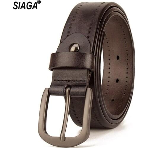 Unisex New Brand Design Ladies Unique Design Pure Cowhide Leather Belts Women Female Accessories Jeans 3.3cm 2020 FCO233