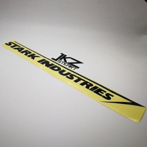 JKZ STKART Vinyl Die Cut Car Stickers Decals Stark Industries 40 x 5 cm for VW Motor Bike Truck Helmet Decorated Stickers