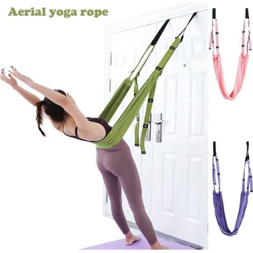 Aerial Yoga Rope, Indoor Yoga Dance Pilates Low Waist Trainer, Full Body Stretching Assisting Trainer