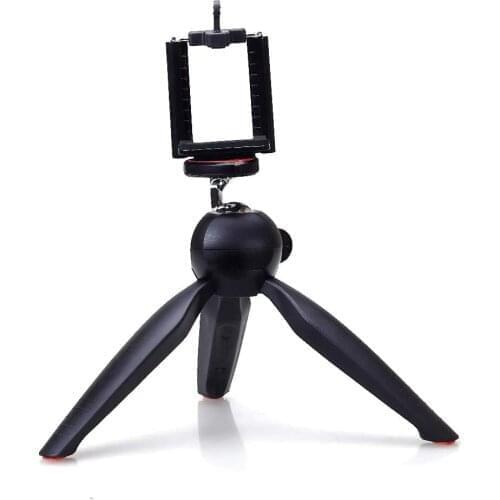 YT-228 YUNTENG 228 Mini Tripod+Phone Holder Clip Desktop Tripod For SLR/Digital Camera Smartphones Mirrorless System Camera