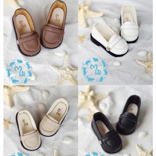 1Pair Retail SD BJD Doll Accessories 1/6 BJD Shoes Black Brown