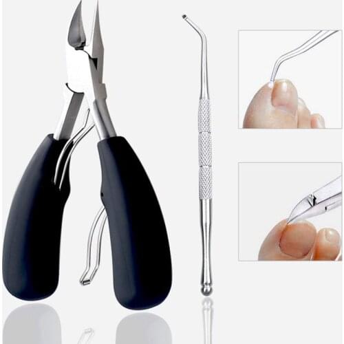 2pcs/lot Nail Art Manicure Tools Kits Stainless Steel Cuticle Scissors Nippers Trimmer Nail Clipper Cutter Set Nail Care