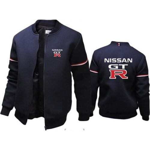 2021 Nissan GTR Logo quality Men zipper hoodie clothes High street sweatshirts coat Sweatshirts Men Hooded harajuku Jackets