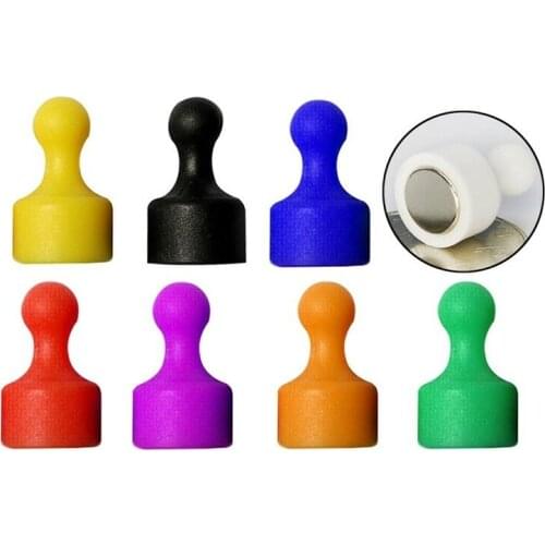 3PCS Magnet Push Pins D12 Button - Strong Magnetic Scratch Free, Protect Attached Surface Long Lasting Plastic Shell For Fridge