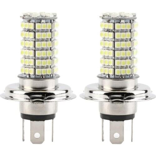 80% Hot Sell 2Pcs H4 DC12V 120LED SMD Auto Car Driving Running Fog Light Headlight Lamp Bulbs