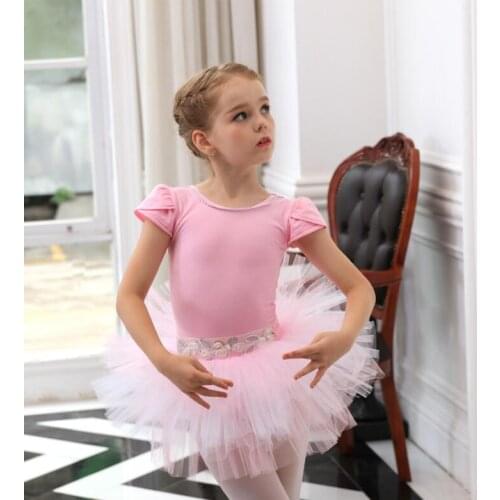 Ballet TUTU Dancewear Children Ballet Dresses For Girl Pink/Purple Swan Lake Ballet Costumes Summer Gymnastics Leotard For Girls