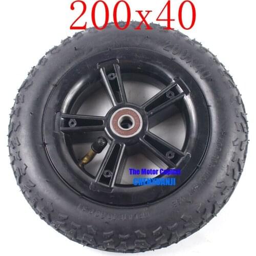 Free Shipping 2019 New Tire and Wheel Hub 200X40 with A Bent Angle Valve Stem Electric Bicycle Tyre Electric Scooter Motorcycle