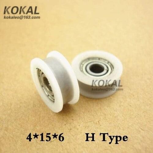 [H0415-6]Professional Production H type 604zz ball bearing coated with plastic for drawer wheel roller