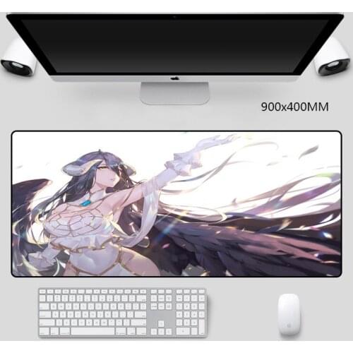 Overlord Anime Mice Pad Gamer 90x40cm Gaming Mouse Pads Laptop Computer Desktop Mat Pad Mouse Games Gamer Mats Play Pad