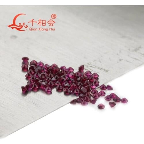 0.8-3MM Round shape per bag Natural Ruby Stones DIY Decoration Jewelry Accessories Gifts Wholesale Loose Gemstone
