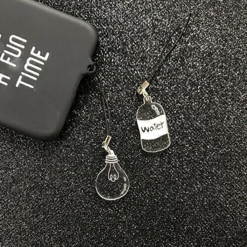 Cute Water Bottle Rabbit Smart Phone Strap Lanyards for IPhone/Samsung Strap Decoration Mobile Phone Strap Rope Phone Charm