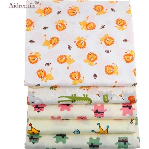 Cartoon Series Printed Twill Cotton Fabric Patchwork Tissue Tela Cloth Sewing&Quilting DIY Material Set For Baby&Childs kids