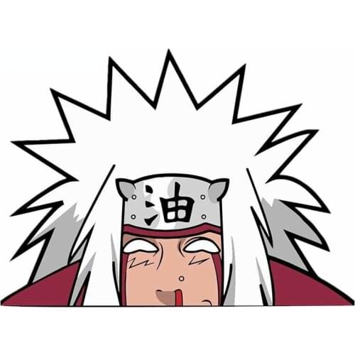 Character Peeker Car Sticker Waterproof Jiraiya Decal Bumper Window Door PVC Car Window Body Decorative Stickers Accessories
