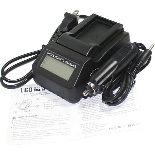 New LP-E5 LP E5 LPE5 LCD Camera Fast Charger for Canon KISS X2 X3 F Rebel XS XSi T1i 450D 500D 1000D