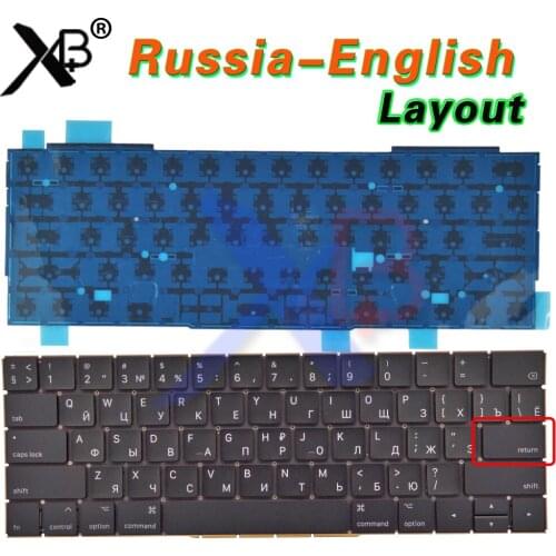 New for MacBook Pro 13.3" Retina A1706 Small Enter RS Russian keyboard 2016 2017 MLH12 MPXV2 EMC3071 EMC3163