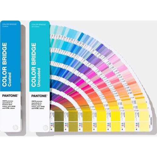 Original 2019 New Edition Pantone GP6102A Coated and Uncoated Color Bridge Set GP6102A spot color four-color CU card RGB/CMYK