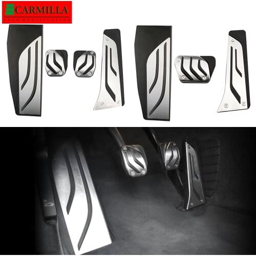 Carmilla Brake Accelerator Fuel Car Pedals for BMW 1 2 3 4Series M3 M4 E87 E90 F20 F21 F30 F32 F36 F80 F82 Foot Rest Brake Pedal