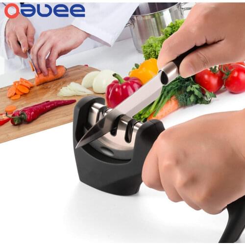1PC 3 Stages Professional Knife Sharpener Tool Kitchen Sharpening Knives Stone Ceramic Tungsten Steel Knife Grinder