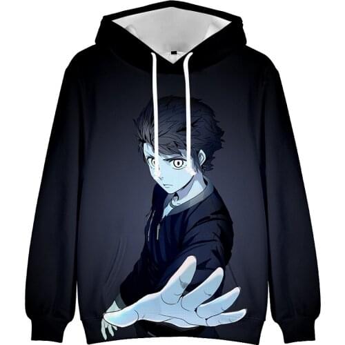 Personality Tower Of God 3D Anime Hoodies Women/Men Long Sleeve Hooded Sweatshirt Arrival Harajuku Casual Streetshirt Cool Coats