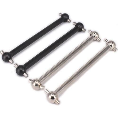 RCAWD Black/Silver Iron Universal Driven Shaft Dogbone 61MM For 1/10 RC Hobby Model Car HPI HSP Traxxas Himoto Redcat