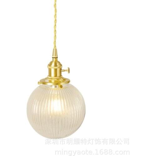 Vintage glass ball chandeliers ceiling chandelier ceiling ventilador de techo living room decoration nordic decoration home