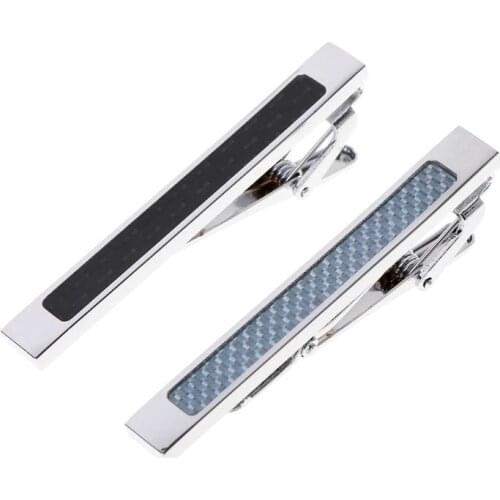 Tie Clip bar Man Businessman Necktie Pin Clasp stickpin clamp cramp 2pcs