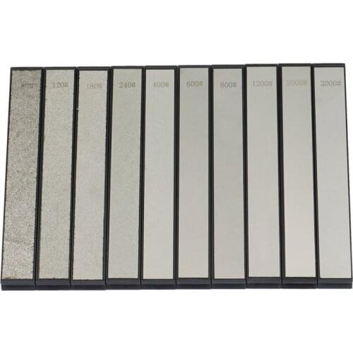 HOT 10Pcs Diamond Sharpening Rod Sharpener Fixed Angle Grinding Diamond Whetstone Kitchen Grinding Knife Sharpener