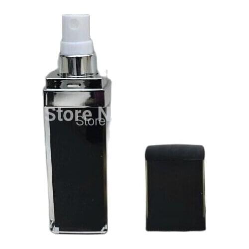30ml black square acrylic bottle for perfume bottle mist sprayer bottle ,Cosmetic Packaging